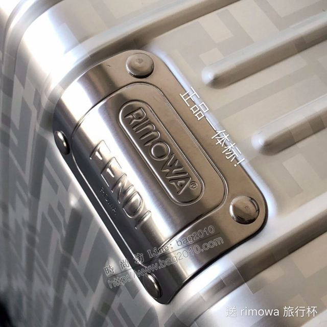 Rimowa拉杆箱 66627 Fendi x rimowa 全鋁鎂合金 日默瓦拉箱 馮彥霖同款旅行箱xzx1010
